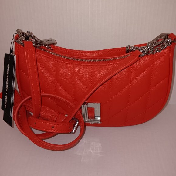 KARL LAGERFELD LAFAYETTE QUILTED LEATHER PURSE